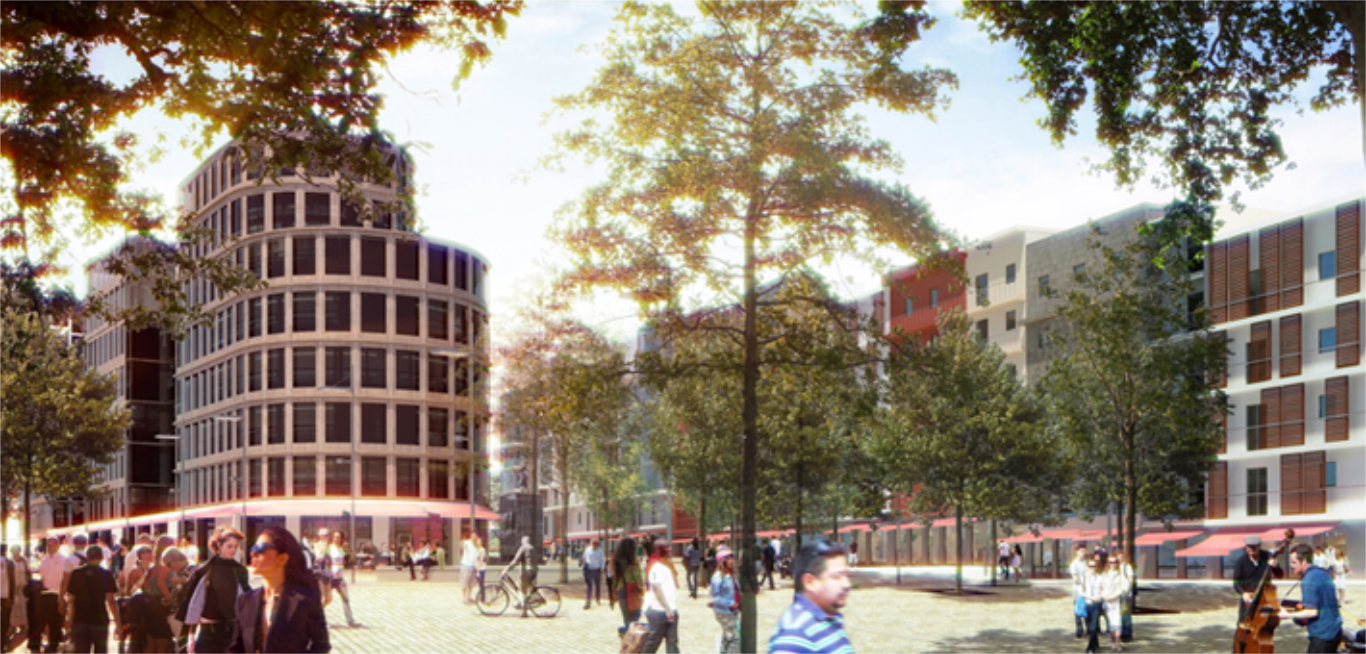 Rehabilitation of the central zone, 2010, Campina, Dragan Architecture, Paris