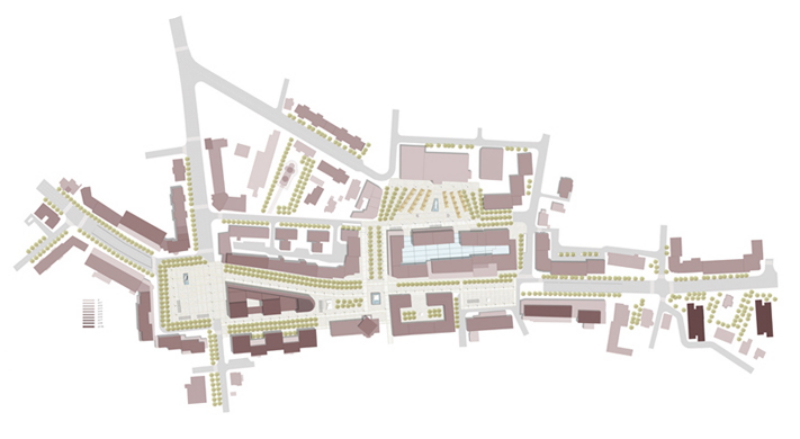 Rehabilitation of the central zone, 2010, Campina, Dragan Architecture, Paris