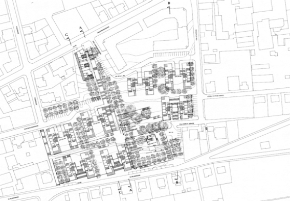 Goldshalde New housing district, 1997, Dragan Architecture, Paris