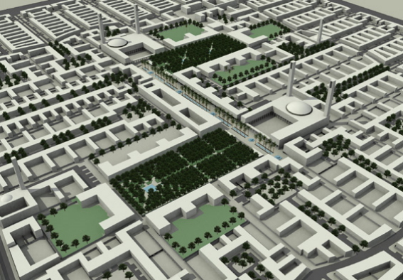 New housing district, Quartier nouveau, Riyadh, 2006,Dragan Architecture, Paris